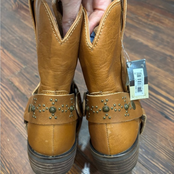 Dingo Women’s Silverada Western Camel Bootie Round Toe Sz 8m NWT - Picture 11 of 16